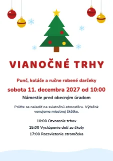 Vzor plagátu: Plagát na vianočné trhy