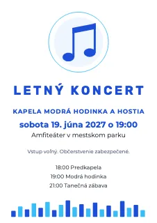 Vzor plagátu: Plagát na koncert