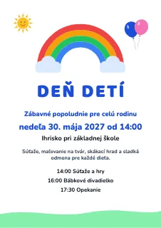 Vzor plagátu: Plagát na Deň detí
