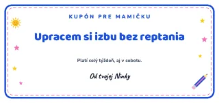 Vzor kupónu: Kupón od detí