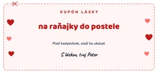 Vzor kupónu: Kupóny lásky